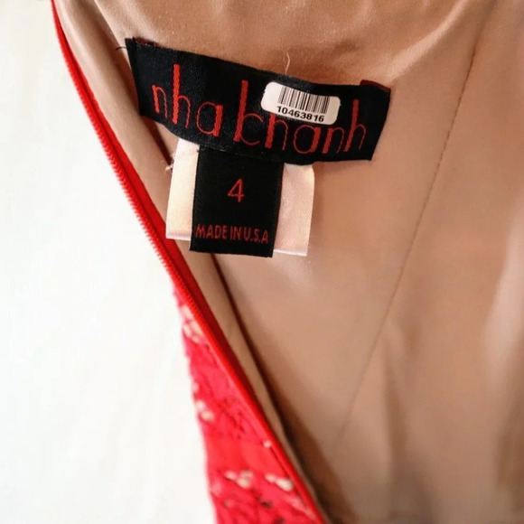 Nha Khanh Red Anna Lace Midi Dress $625 - Picture 13 of 13